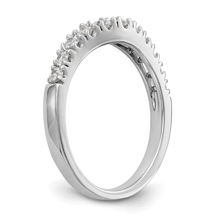 Goldia Rings 100ct CZ Solid Real 14K White Gold Wedding Wedding Band Ring