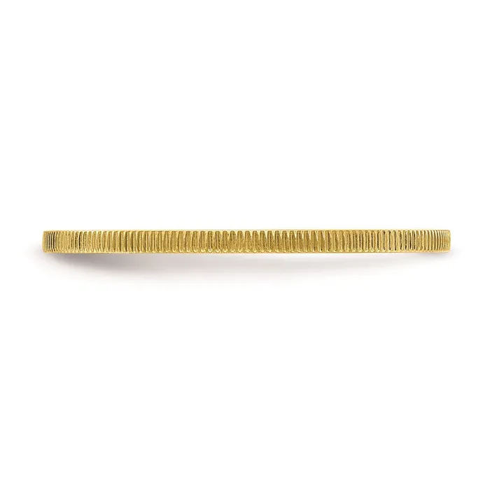 Goldia Rings 10K Gold 12mm Lind Pattern Stackable Band