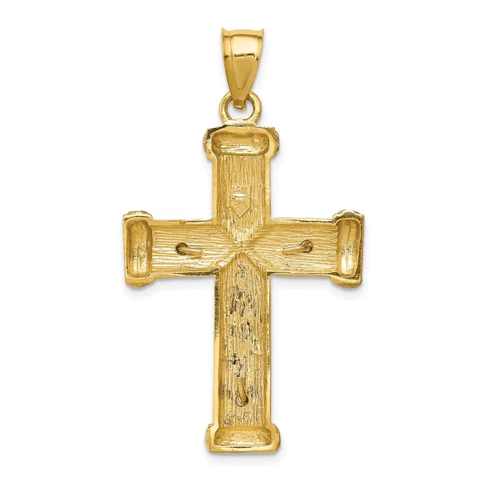 Goldia Rings 14k Twotone Gold Crucifix Pendant
