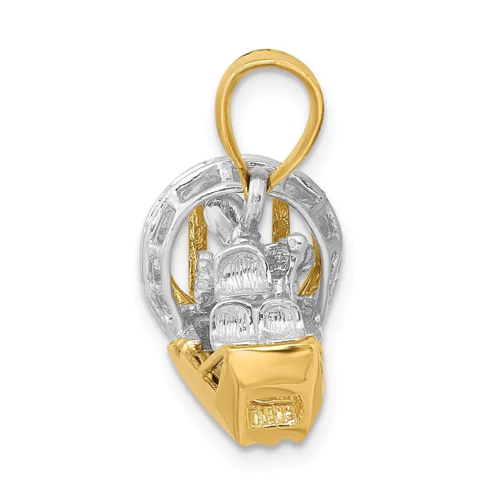 Goldia Rings 14k Twotone Gold Twotone Gold 3D Airboat Charm