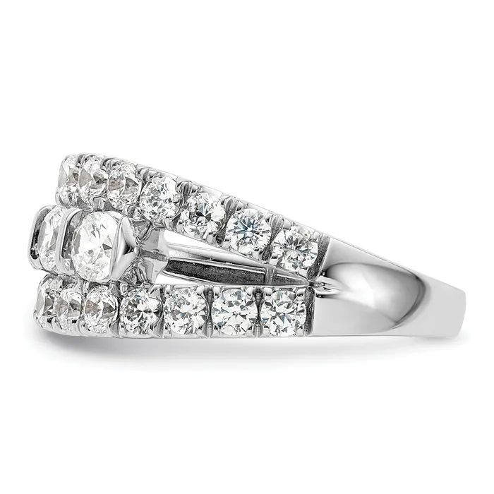 Goldia Rings 14k White Gold 1 38 Ct Lab Grown Diamond VSSI G Fashion Ring