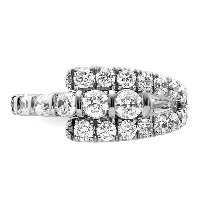 Goldia Rings 14k White Gold 1 38 Ct Lab Grown Diamond VSSI G Fashion Ring