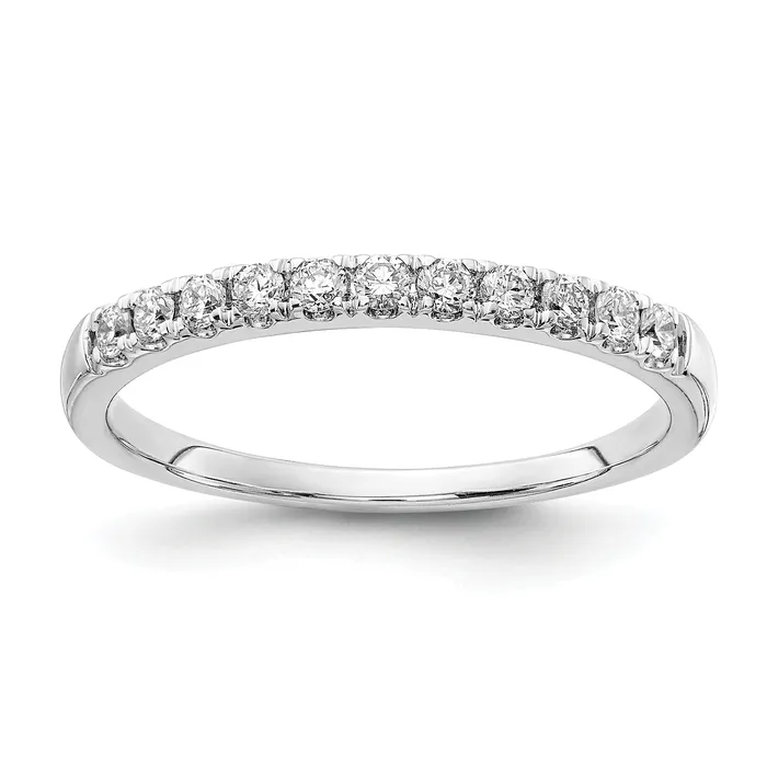 Goldia Rings 14k White Gold 14 Ct Lab Grown Diamond VSSI G Wedding Band Ring Goldia Rings 14k White Gold 14 Ct Lab Grown Diamond VSSI G Wedding Band Ring