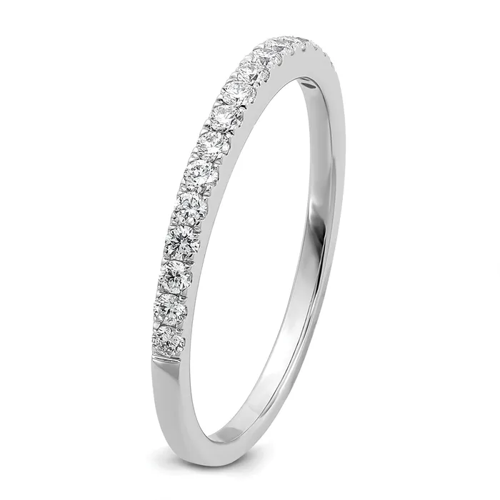 Goldia Rings 14k White Gold 14 Ct Lab Grown Diamond VSSI G Wedding Band Ring