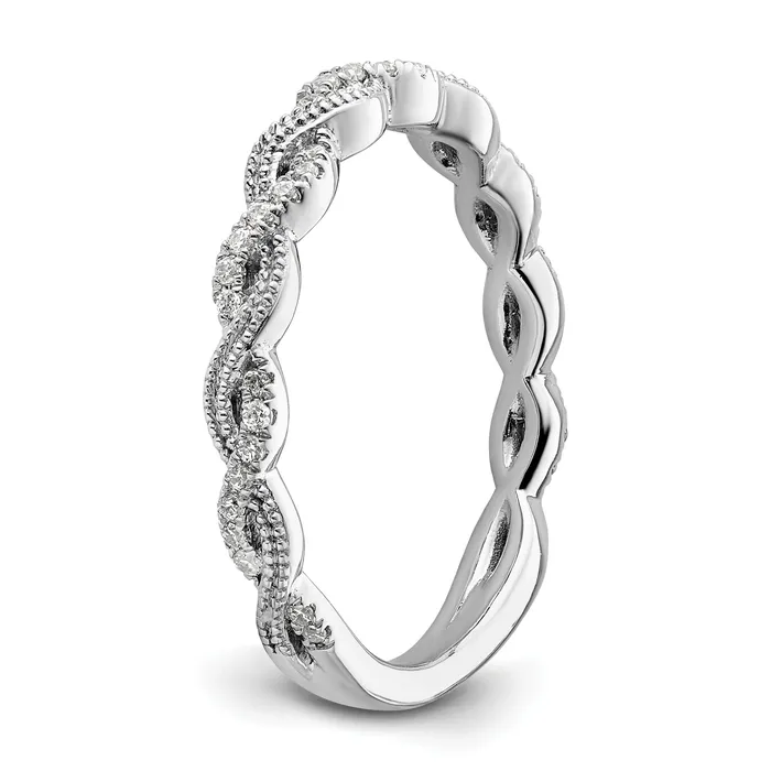 Goldia Rings 14k White Gold 16 Ct Lab Grown Diamond VSSI G Wedding Band Ring
