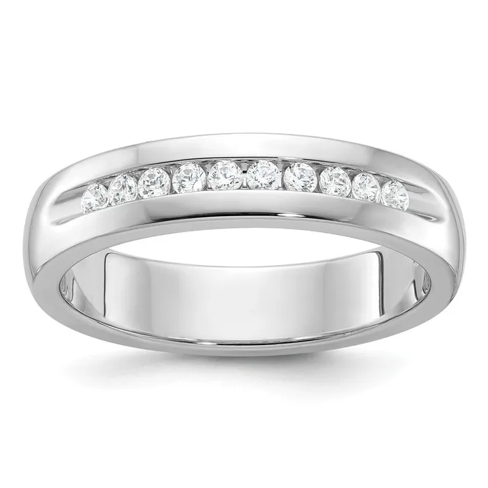 Goldia Rings 14k White Gold Mens 14 carat Diamond Complete Ring