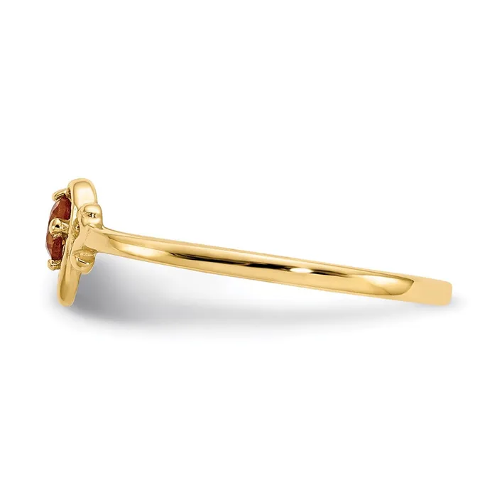 Goldia Rings 14K Yellow Gold Citrine Birthstone Heart Ring