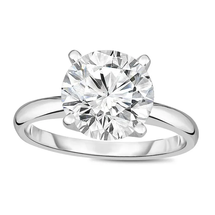 Goldia Rings 35 CT Natural Clarity Enhanced Diamond Solitaire Engagement Ring in Solid 14K White Gold II2 Goldia Rings 35 CT Natural Clarity Enhanced Diamond Solitaire Engagement Ring in Solid 14K White Gold II2