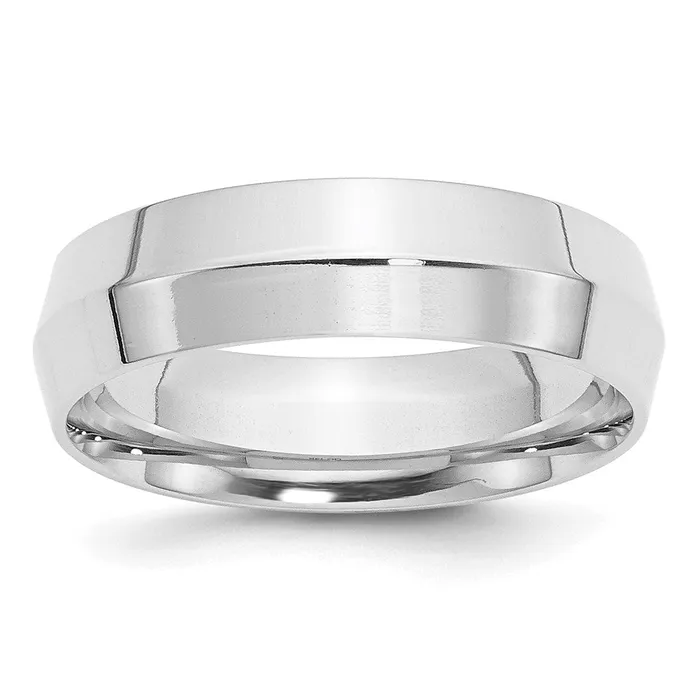 Goldia Rings Solid 10K White Gold 6mm Knife Edge Comfort Fit MensWomens Wedding Band Ring Size 45 Goldia Rings Solid 10K White Gold 6mm Knife Edge Comfort Fit MensWomens Wedding Band Ring Size 45