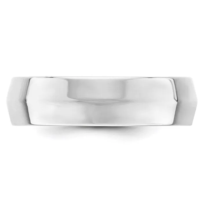 Goldia Rings Solid 10K White Gold 6mm Knife Edge Comfort Fit MensWomens Wedding Band Ring Size 45 Goldia Rings Solid 10K White Gold 6mm Knife Edge Comfort Fit MensWomens Wedding Band Ring Size 45