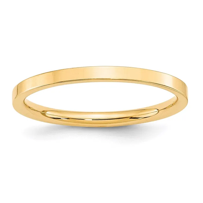 Goldia Rings Solid 10K Yellow Gold 2mm Standard Flat Comfort Fit MensWomens Wedding Band Ring Size 10 Goldia Rings Solid 10K Yellow Gold 2mm Standard Flat Comfort Fit MensWomens Wedding Band Ring Size 10