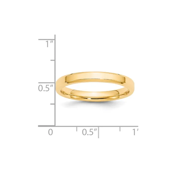 Goldia Rings Solid 10K Yellow Gold 3mm Bevel Edge Comfort Fit MensWomens Wedding Band Ring Size 105 Goldia Rings Solid 10K Yellow Gold 3mm Bevel Edge Comfort Fit MensWomens Wedding Band Ring Size 105