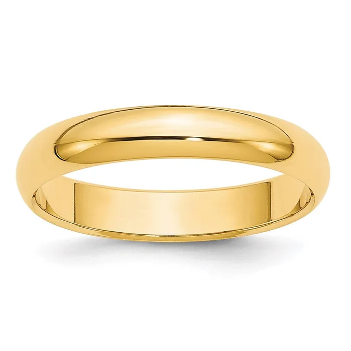 Goldia Rings Solid 10K Yellow Gold 4mm Half Round MensWomens Wedding Band Ring Size 14 Goldia Rings Solid 10K Yellow Gold 4mm Half Round MensWomens Wedding Band Ring Size 14