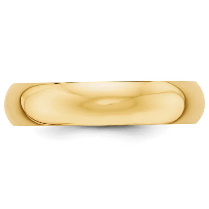 Goldia Rings Solid 10K Yellow Gold 5mm Half Round MensWomens Wedding Band Ring Size 135 Goldia Rings Solid 10K Yellow Gold 5mm Half Round MensWomens Wedding Band Ring Size 135
