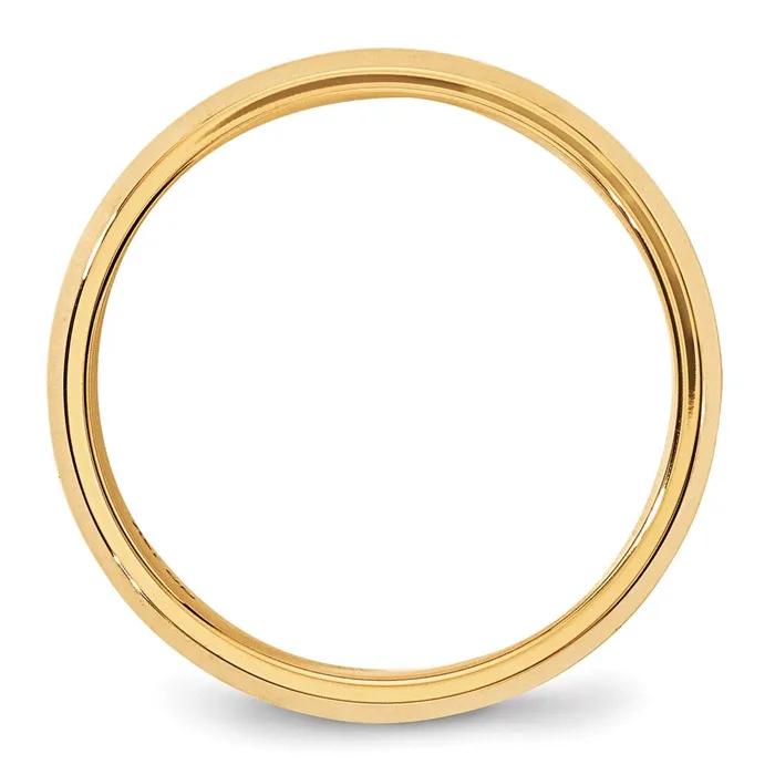 Goldia Rings Solid 10K Yellow Gold 6mm Bevel Edge Comfort Fit MensWomens Wedding Band Ring Size 8 Goldia Rings Solid 10K Yellow Gold 6mm Bevel Edge Comfort Fit MensWomens Wedding Band Ring Size 8