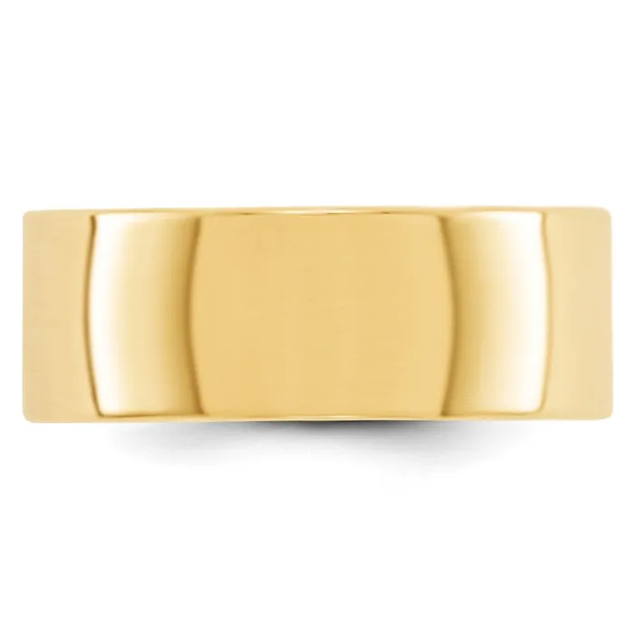 Goldia Rings Solid 10K Yellow Gold 8mm Light Weight Flat MensWomens Wedding Band Ring Size 105 Goldia Rings Solid 10K Yellow Gold 8mm Light Weight Flat MensWomens Wedding Band Ring Size 105