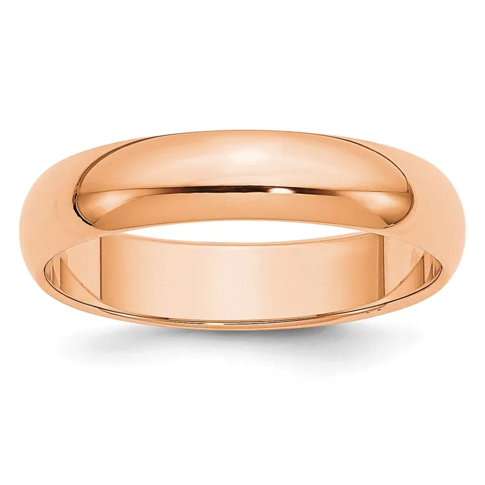 Goldia Rings Solid 10K Yellow Gold Rose Gold 5mm HalfRound Wedding MensWomens Wedding Band Ring Size 10 Goldia Rings Solid 10K Yellow Gold Rose Gold 5mm HalfRound Wedding MensWomens Wedding Band Ring Size 10
