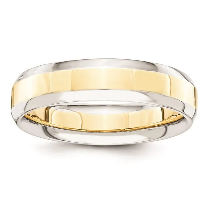 Goldia Rings Solid 10K Yellow Gold TwoTone 5mm Domed Size 8 Wedding MensWomens Wedding Band Ring Goldia Rings Solid 10K Yellow Gold TwoTone 5mm Domed Size 8 Wedding MensWomens Wedding Band Ring