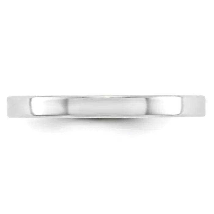 Goldia Rings Solid 14K White Gold 25mm Light Weight Flat MensWomens Wedding Band Ring Size 65 Goldia Rings Solid 14K White Gold 25mm Light Weight Flat MensWomens Wedding Band Ring Size 65