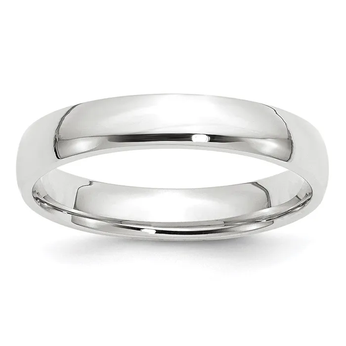 Goldia Rings Solid 14K White Gold 4mm Light Weight Comfort Fit MensWomens Wedding Band Ring Size 65 Goldia Rings Solid 14K White Gold 4mm Light Weight Comfort Fit MensWomens Wedding Band Ring Size 65