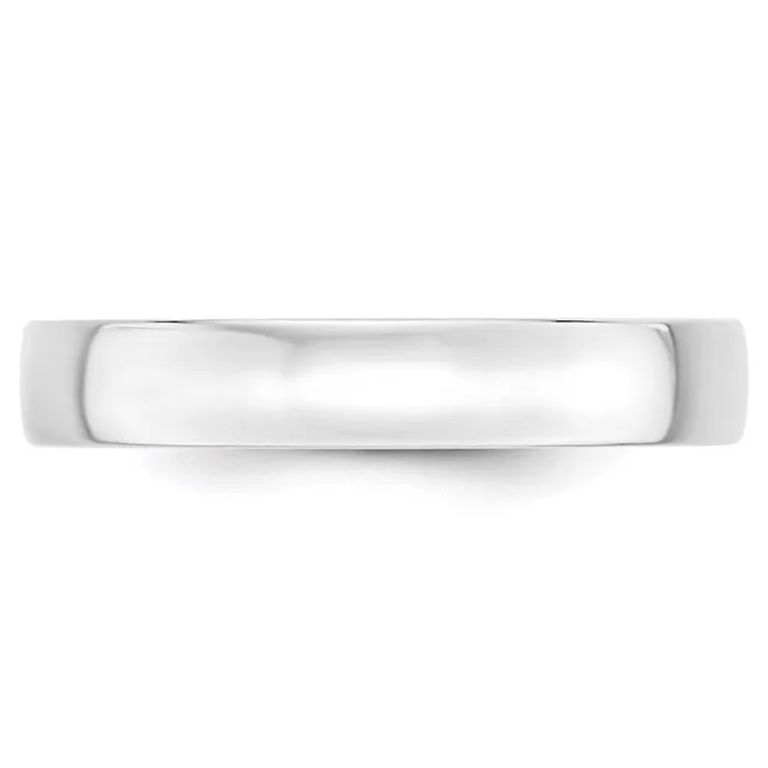 Goldia Rings Solid 14K White Gold 4mm Light Weight Comfort Fit MensWomens Wedding Band Ring Size 65 Goldia Rings Solid 14K White Gold 4mm Light Weight Comfort Fit MensWomens Wedding Band Ring Size 65