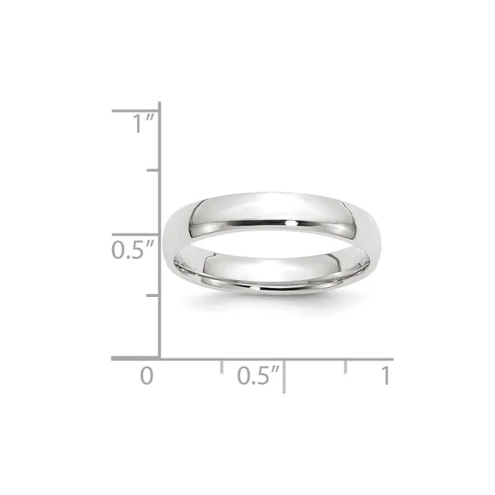 Goldia Rings Solid 14K White Gold 4mm Light Weight Comfort Fit MensWomens Wedding Band Ring Size 65 Goldia Rings Solid 14K White Gold 4mm Light Weight Comfort Fit MensWomens Wedding Band Ring Size 65