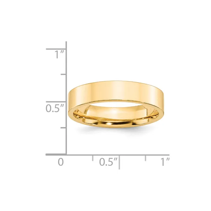 Goldia Rings Solid 14K Yellow Gold 5mm Standard Flat Comfort Fit MensWomens Wedding Band Ring Size 12 Goldia Rings Solid 14K Yellow Gold 5mm Standard Flat Comfort Fit MensWomens Wedding Band Ring Size 12