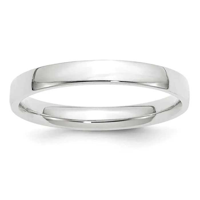 Goldia Rings Solid 18K White Gold 3mm Light Weight Comfort Fit MensWomens Wedding Band Ring Size 85 Goldia Rings Solid 18K White Gold 3mm Light Weight Comfort Fit MensWomens Wedding Band Ring Size 85