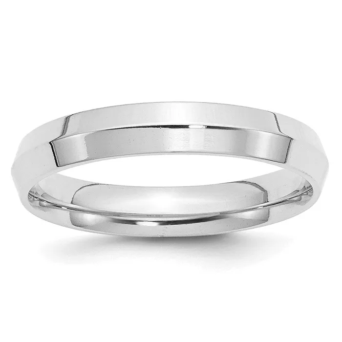 Goldia Rings Solid 18K White Gold 4mm Knife Edge Comfort Fit MensWomens Wedding Band Ring Size 45 Goldia Rings Solid 18K White Gold 4mm Knife Edge Comfort Fit MensWomens Wedding Band Ring Size 45