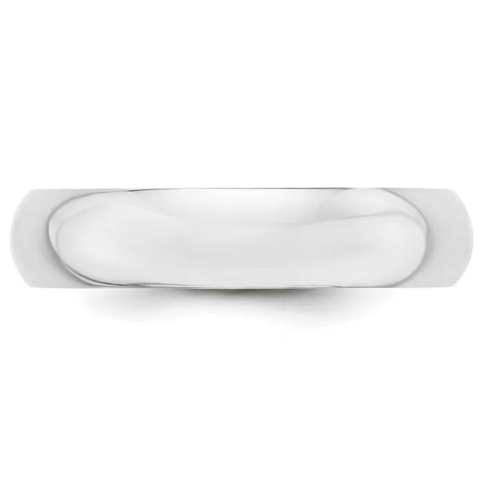 Goldia Rings Solid 18K White Gold 5mm Half Round MensWomens Wedding Band Ring Size 14 Goldia Rings Solid 18K White Gold 5mm Half Round MensWomens Wedding Band Ring Size 14