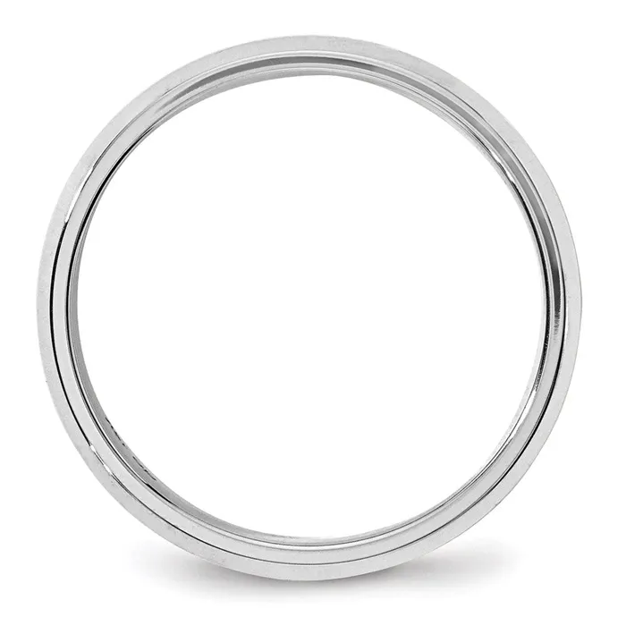 Goldia Rings Solid 18K White Gold 6mm Bevel Edge Comfort Fit MensWomens Wedding Band Ring Size 13 Goldia Rings Solid 18K White Gold 6mm Bevel Edge Comfort Fit MensWomens Wedding Band Ring Size 13