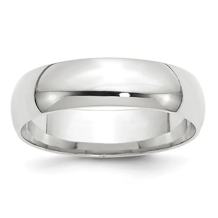 Goldia Rings Solid 18K White Gold 6mm Light Weight Comfort Fit MensWomens Wedding Band Ring Size 75 Goldia Rings Solid 18K White Gold 6mm Light Weight Comfort Fit MensWomens Wedding Band Ring Size 75