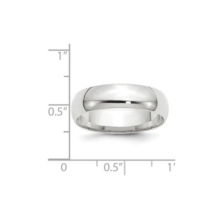 Goldia Rings Solid 18K White Gold 6mm Light Weight Comfort Fit MensWomens Wedding Band Ring Size 75 Goldia Rings Solid 18K White Gold 6mm Light Weight Comfort Fit MensWomens Wedding Band Ring Size 75