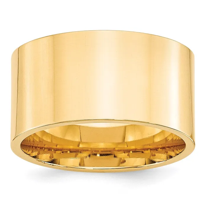 Goldia Rings Solid 18K Yellow Gold 12mm Standard Flat Comfort Fit MensWomens Wedding Band Ring Size 65 Goldia Rings Solid 18K Yellow Gold 12mm Standard Flat Comfort Fit MensWomens Wedding Band Ring Size 65