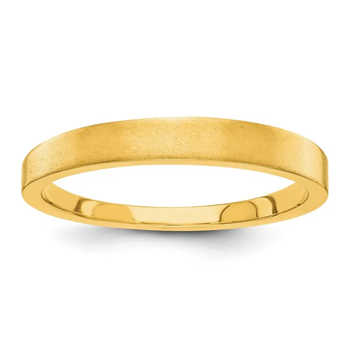 Goldia Rings Solid 18K Yellow Gold 3mm Tapered Satin MensWomens Wedding Band Ring Size 55 Goldia Rings Solid 18K Yellow Gold 3mm Tapered Satin MensWomens Wedding Band Ring Size 55