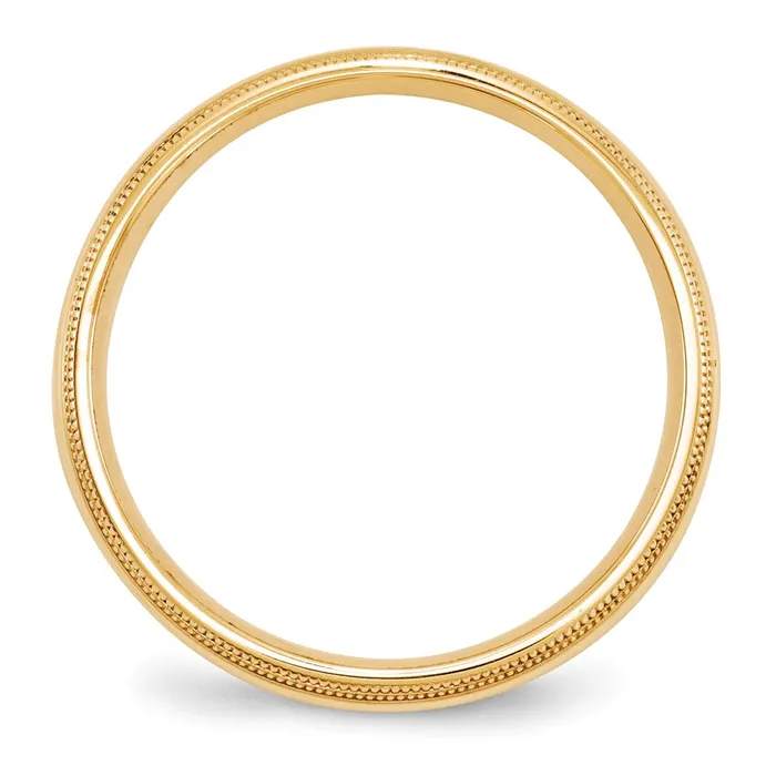 Goldia Rings Solid 18K Yellow Gold 5mm Double Milgrain Comfort Fit MensWomens Wedding Band Ring Size 55 Goldia Rings Solid 18K Yellow Gold 5mm Double Milgrain Comfort Fit MensWomens Wedding Band Ring Size 55