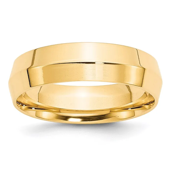 Goldia Rings Solid 18K Yellow Gold 6mm Knife Edge Comfort Fit MensWomens Wedding Band Ring Size 115 Goldia Rings Solid 18K Yellow Gold 6mm Knife Edge Comfort Fit MensWomens Wedding Band Ring Size 115