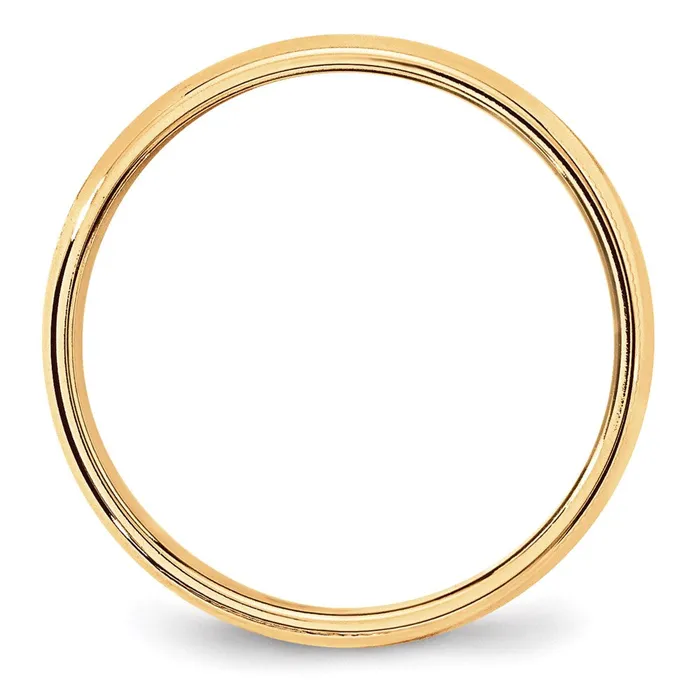 Goldia Rings Solid 18K Yellow Gold 6mm Light Weight Milgrain Half Round MensWomens Wedding Band Ring Size 9 Goldia Rings Solid 18K Yellow Gold 6mm Light Weight Milgrain Half Round MensWomens Wedding Band Ring Size 9