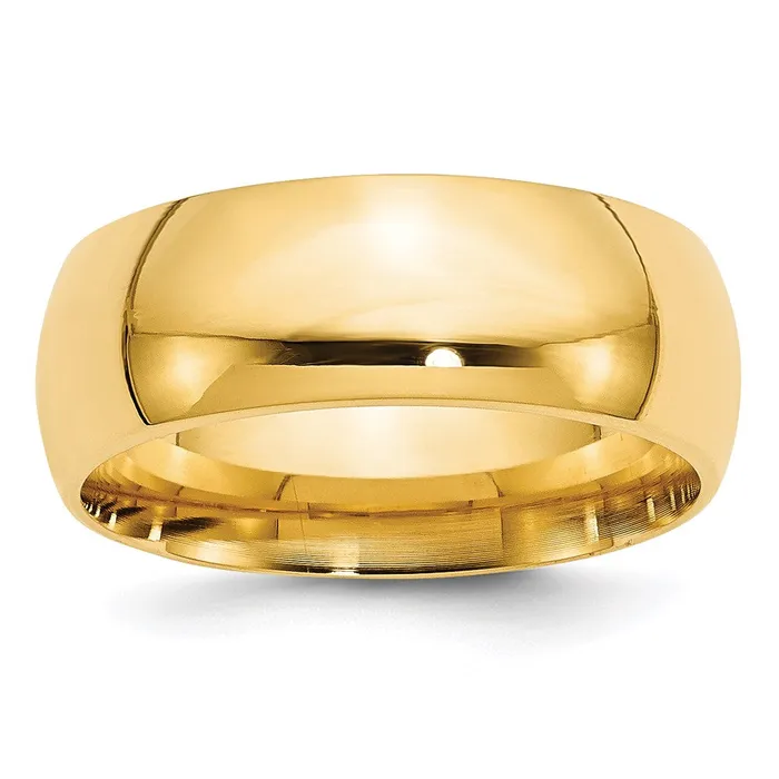 Goldia Rings Solid 18K Yellow Gold 8mm Comfort Fit MensWomens Wedding Band Ring Size 5 Goldia Rings Solid 18K Yellow Gold 8mm Comfort Fit MensWomens Wedding Band Ring Size 5