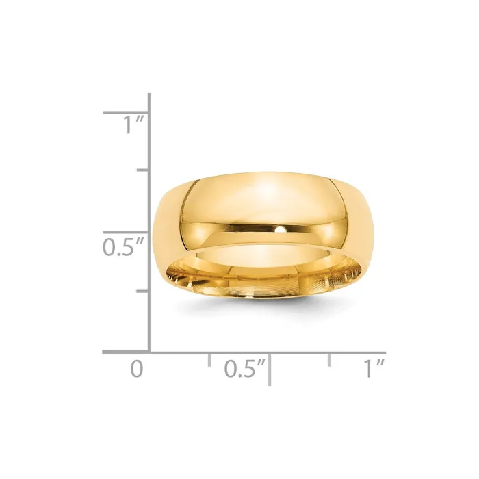 Goldia Rings Solid 18K Yellow Gold 8mm Comfort Fit MensWomens Wedding Band Ring Size 5 Goldia Rings Solid 18K Yellow Gold 8mm Comfort Fit MensWomens Wedding Band Ring Size 5