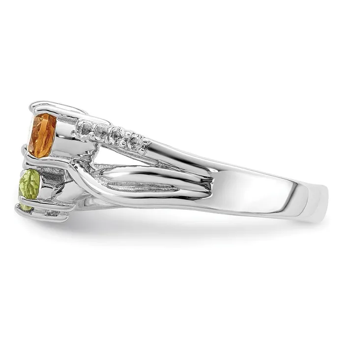 Goldia Rings Sterling Silver RHplated 109tw CIPELSBTWT Ring