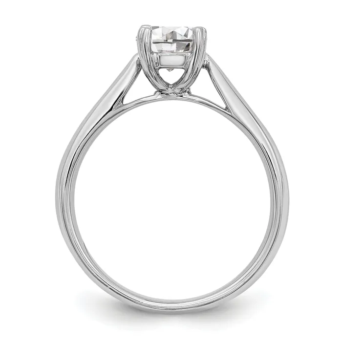 Goldia Rings True Origin 14k White Gold 1 Ct Certified Lab Grown Diamond VSSI G Round Solitaire Engagement Ring