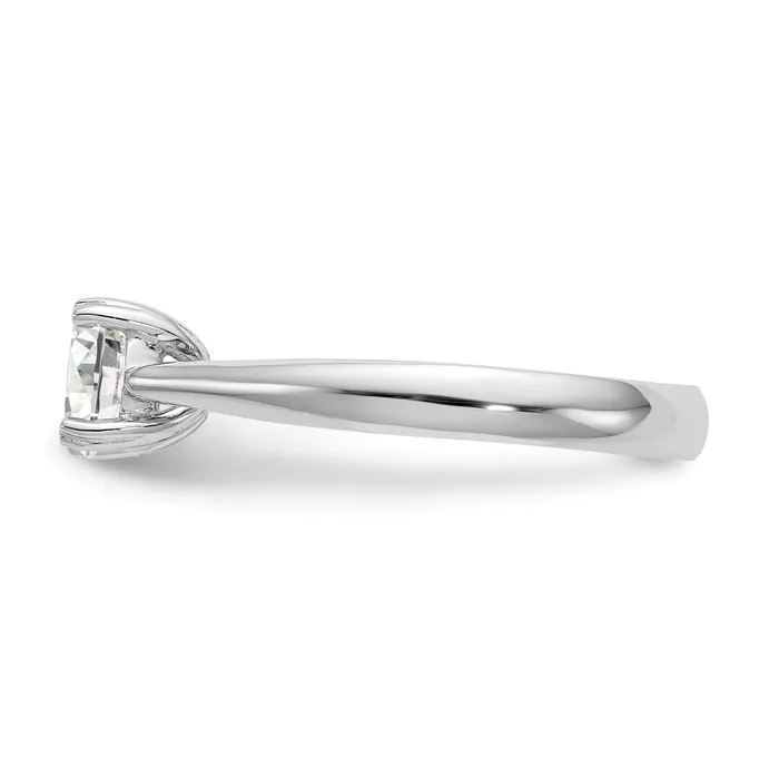 Goldia Rings True Origin 14k White Gold 1 Ct Certified Lab Grown Diamond VSSI G Round Solitaire Engagement Ring