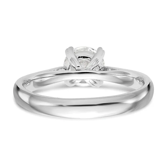 Goldia Rings True Origin 14k White Gold 1 Ct Certified Lab Grown Diamond VSSI G Round Solitaire Engagement Ring