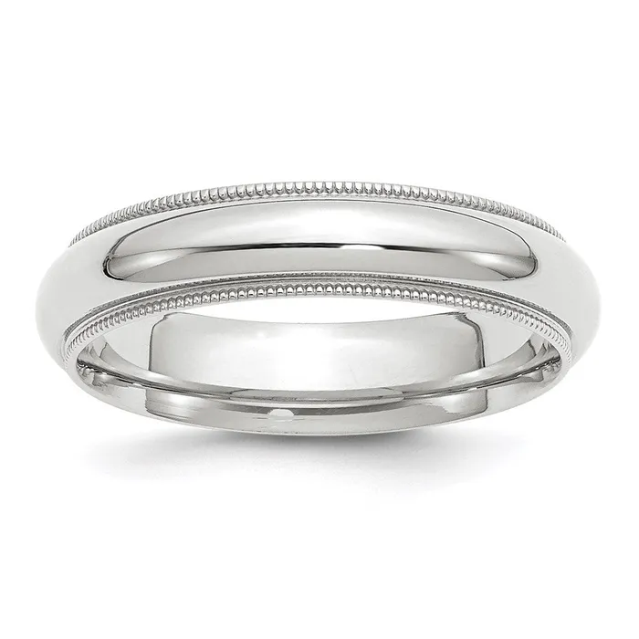 Goldia Solid 10K White Gold 5mm Milgrain Comfort Fit MensWomens Wedding Band Ring Size 105 Rings Goldia Solid 10K White Gold 5mm Milgrain Comfort Fit MensWomens Wedding Band Ring Size 105 Rings