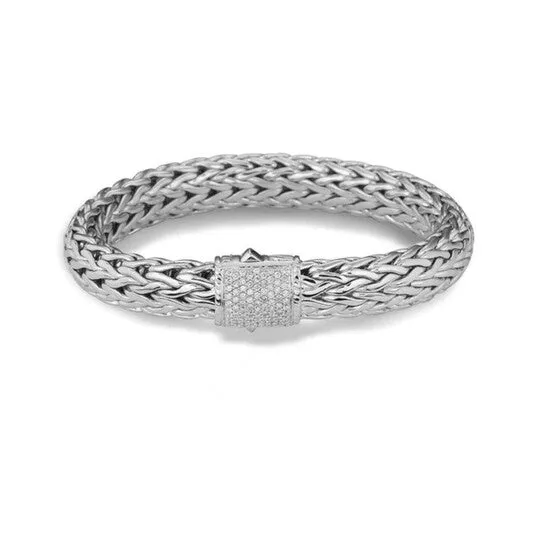 JMS always Bracelets Original John Hardy Diamond Pav Large Bracelet 054ct with Pusher Clasp BBP94052DIAXM JMS always Bracelets Original John Hardy Diamond Pav Large Bracelet 054ct with Pusher Clasp BBP94052DIAXM