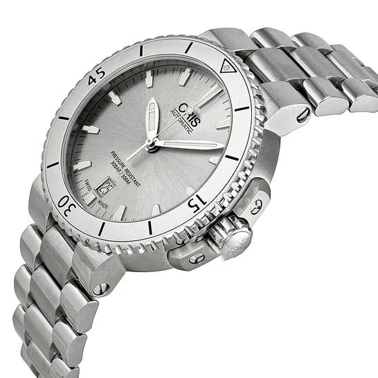 JMS always Bracelets Original Oris Aquis Date Silver Dial Stainless Steel Mens Watch 01 733 7676 414107 8 21 10P JMS always Bracelets Original Oris Aquis Date Silver Dial Stainless Steel Mens Watch 01 733 7676 414107 8 21 10P