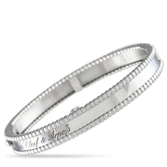 JMS always Bracelets Original PreOwned Van Cleef Arpels Perlee 18K White Gold Diamond Bracelet VC27 031524 JMS always Bracelets Original PreOwned Van Cleef Arpels Perlee 18K White Gold Diamond Bracelet VC27 031524