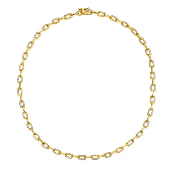 JMS always Bracelets Original Rachel Glauber Megan Walford 14k Yellow Gold Plated with Cubic Zirconia Flat Cable Link Chain Layering Bracelet JMS always Bracelets Original Rachel Glauber Megan Walford 14k Yellow Gold Plated with Cubic Zirconia Flat Cable Link Chain Layering Bracelet