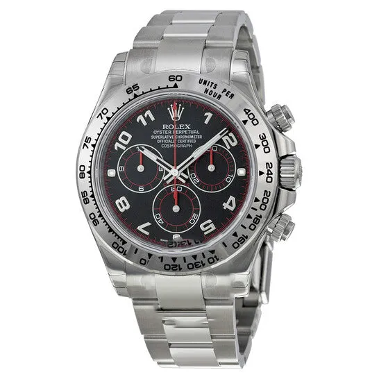 JMS always Bracelets Original Rolex Cosmograph Daytona Black Dial 18K White Gold Oyster Bracelet Automatic Mens Watch 116509BKAO JMS always Bracelets Original Rolex Cosmograph Daytona Black Dial 18K White Gold Oyster Bracelet Automatic Mens Watch 116509BKAO